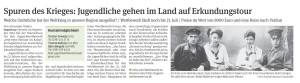 Ausschnitt aus der "Volksstimme" am9.1.2014