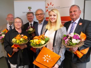 (v.l.n.r.): Dr. Volker Stephan, Dorothea Iser, Andreas Porsche, Dr. Jan Hofmann, Rebecca Lange und Gerhard Unger. Foto: Karina Kunze