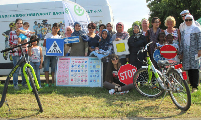 Fahrradtraining für geflüchtete Frauen