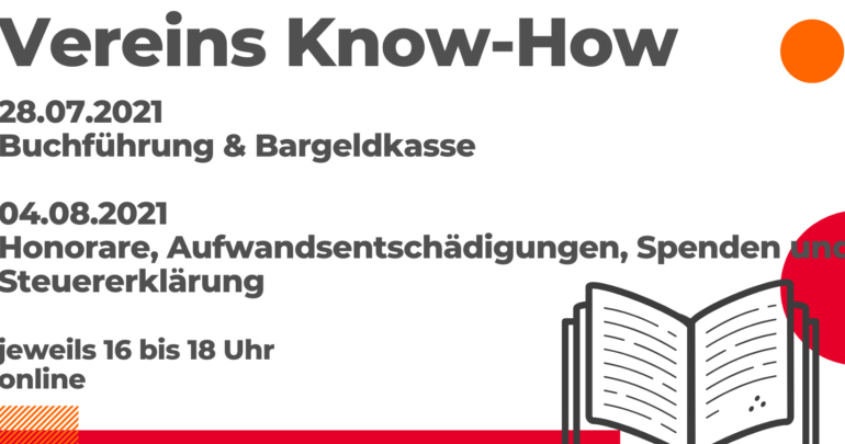 Vereins Know-how  Buchführung & Bargeldkasse  Honorare, Aufwandsentschädigungen, Spenden, Steuererklärung