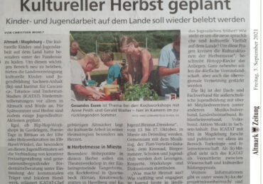 Kultureller Herbst geplant