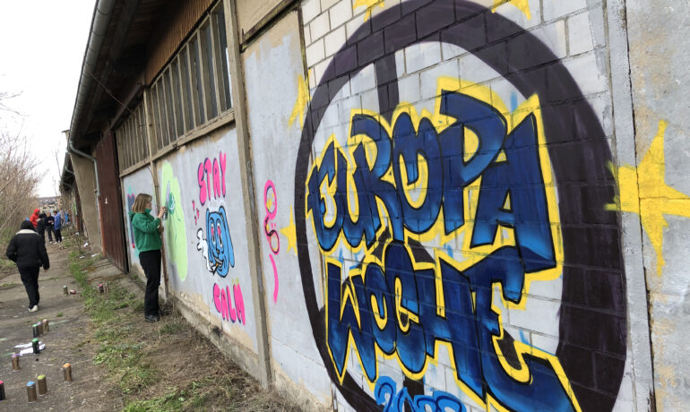 Unsere Zukunft - die Zukunft der EU: Rückblick auf den Graffiti-Workshop im FSJ