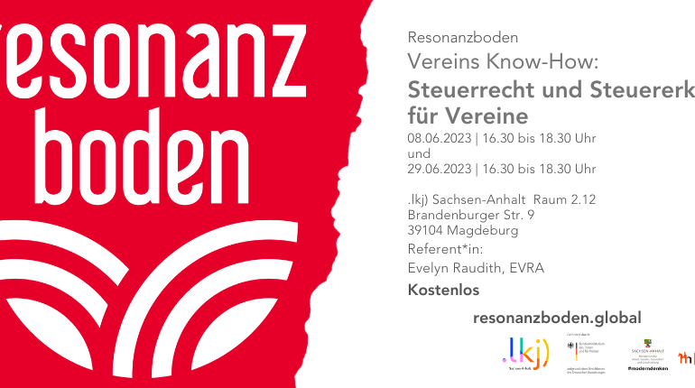 Seminarreihe: Steuerrecht und Steuererklärung für Vereine (Buchhaltung und Jahresabschluss)