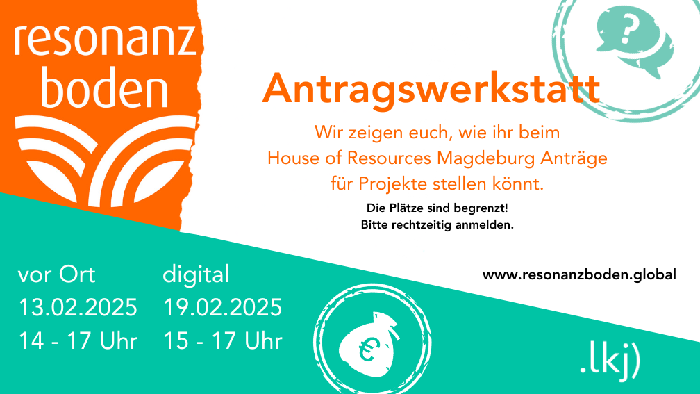 Antragswerkstatt - Fröderung von Projekten durch das House of Resources Magdeburg