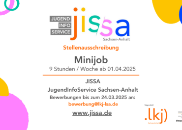 Stellenausschreibung - Minijob beim JugendInfoService Sachsen-Anhalt