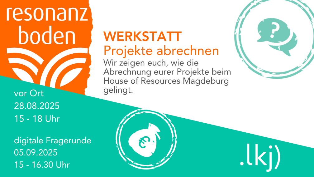 Sharepic Werkstatt - Projekte abrechnen / Resonanzboden 25