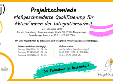 Projektschmiede - Maßgeschneiderte Qualifizierung für Träger*innen