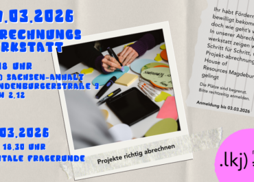 Abrechnungswerkstatt für Projekte des House of Resources