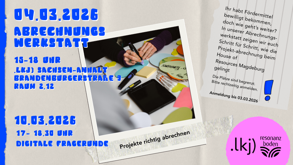 Sharepic Abrechnungswerkstatt HoR Magdeburg / 04.03.2026