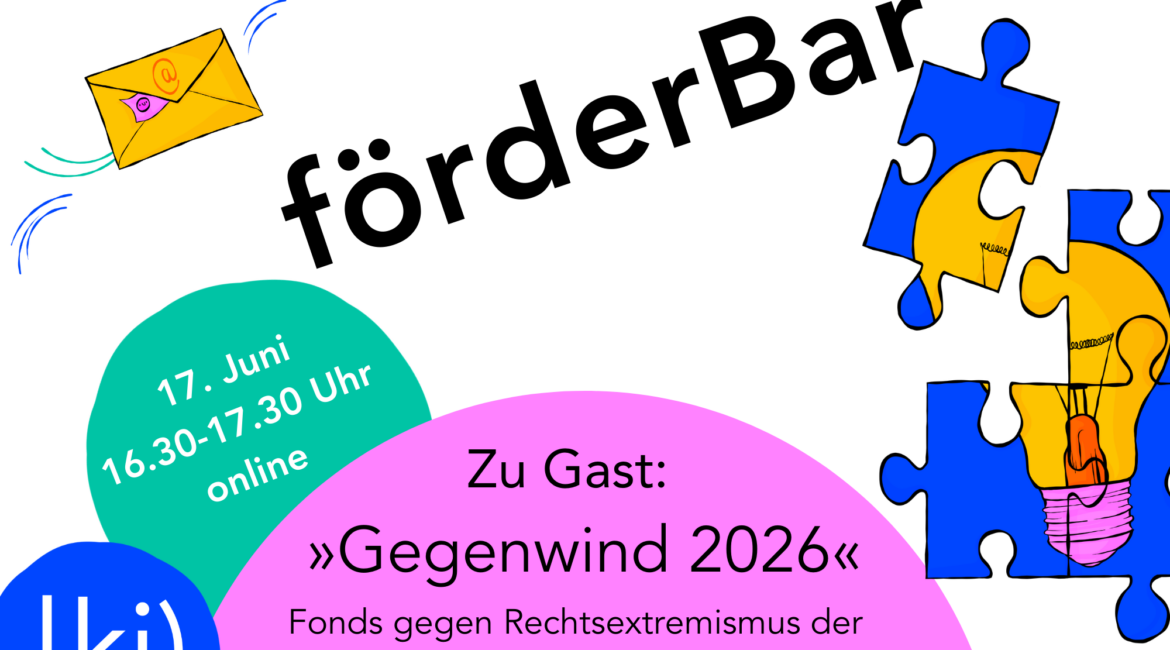 Sharepic förderBar Gegenwind 2026/Amadeo Antonio Stiftung / 04.03.2026