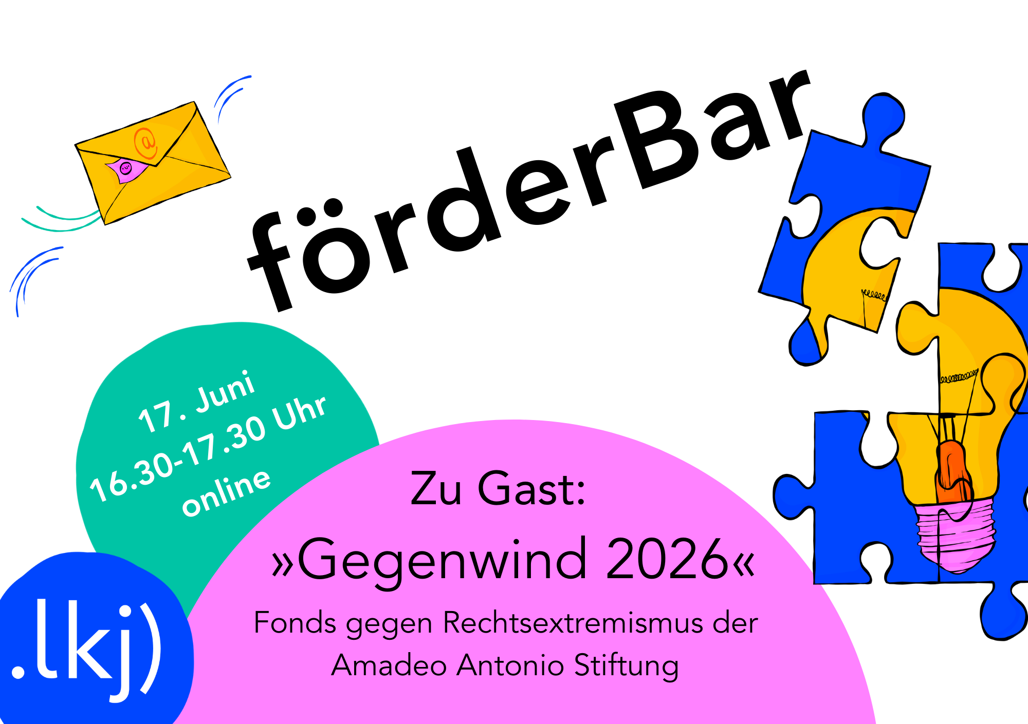 Sharepic förderBar Gegenwind 2026/Amadeo Antonio Stiftung / 04.03.2026