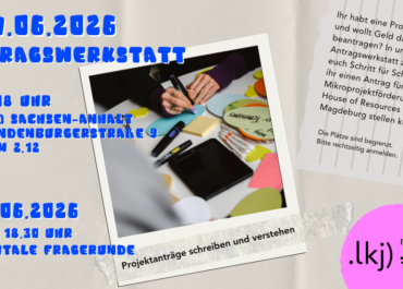 House of Resources »Antragswerkstatt – Projektantrag stellen«