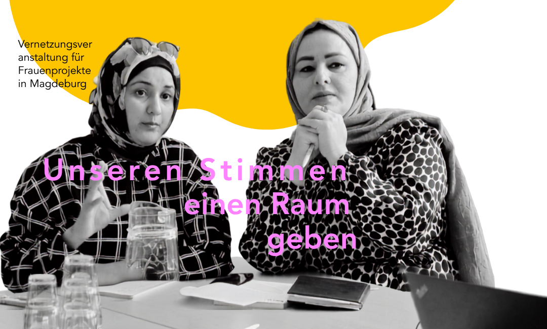 Sharepic Canva / Unseren Stimmen eine Raum geben