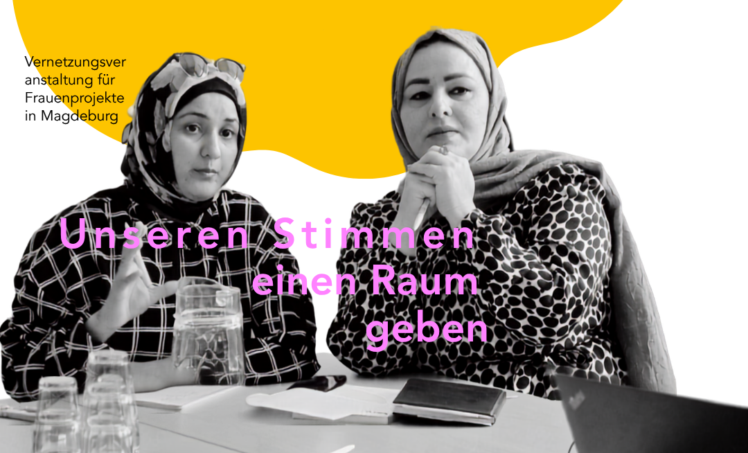 Sharepic Canva / Unseren Stimmen eine Raum geben